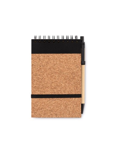 Quaderni A6 con copertina in sughero e biro
